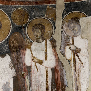 St. Basil the Great and two angel-deacons