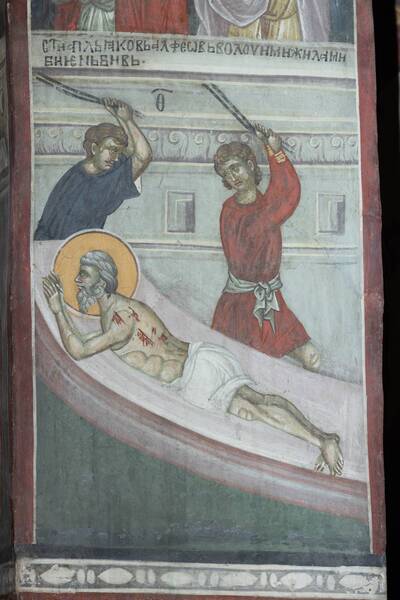 St. Apostle Jacob Alphaeus was beaten with oxen