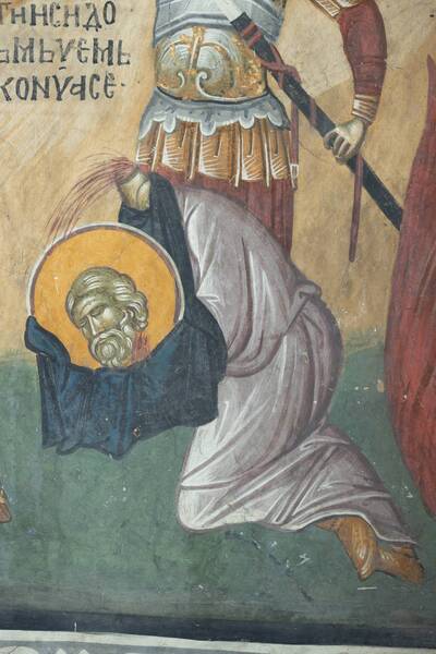 Calendar, St. Isidore cut with the sword