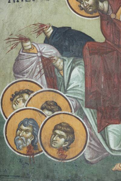 St. Hariton the confessor and St. Filik, St. Alfie and with him cut down