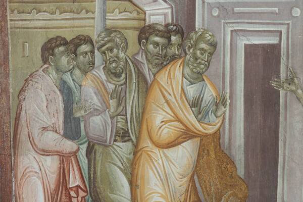 Christ appeared to the disciples in front of closed doors - Thomas would not be with them