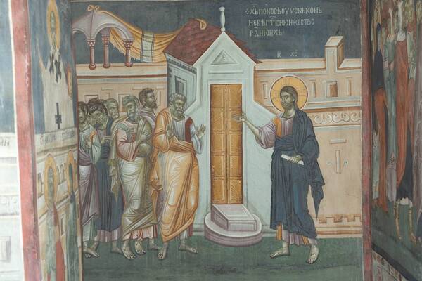 Christ rebukes the disciples (for not believing those who saw him resurrected)