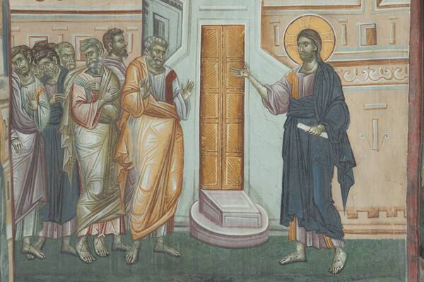 Christ rebukes the disciples (for not believing those who saw him resurrected)