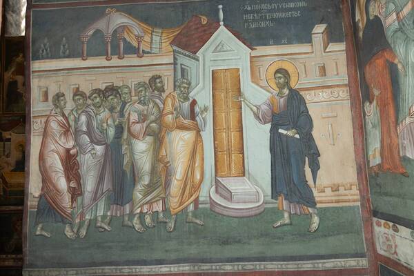 Christ rebukes the disciples (for not believing those who saw him resurrected)