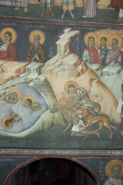 Calendar, St. Timotei and his friend were thrown to the beasts