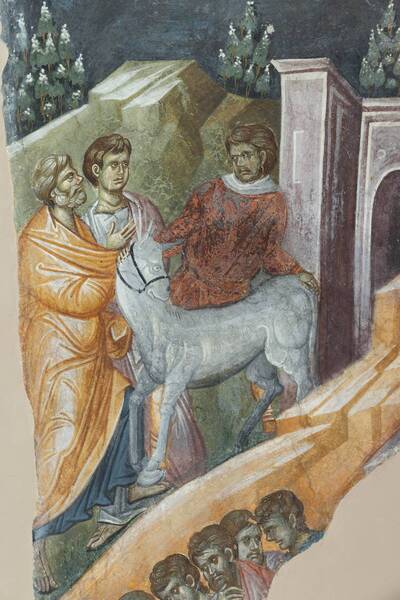 Palm Sunday - Entry of Christ into Jerusalem, fragment