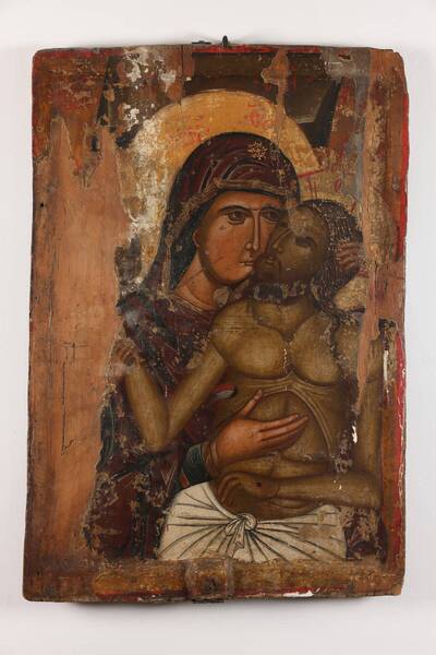 Virgin with the dead Christ, icon