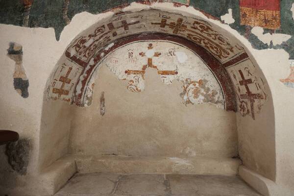 Arcosolium near the southern wall of the southern nave