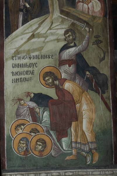 St. Hariton the confessor and St. Filik, St. Alfie and with him cut down